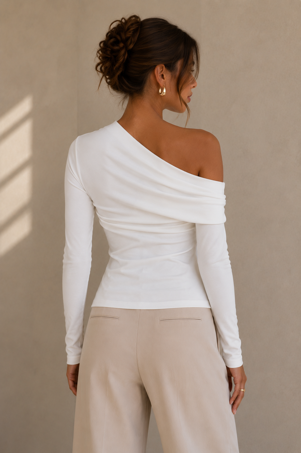 Velmora Sculpt One-Shoulder Top